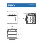Horno multifunción - SVAN SHM86500X, Libre instalación, 65 l, 59,5 cm, Inox - Imagen 7