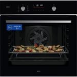 Horno - AEG GS6PB51FAB, Multifunción, Pirolítico, 71 l, Sonda térmica, AirFry, 60 cm, Negro