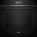 Horno a vapor - Siemens HS736G3B1, Multifunción, Limpieza Hidrolítica, 71 l, Cocción 100 % vapor Plus, App Home Connect, 60 cm, Negro