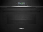 Horno compacto - Siemens CB734G1B1, Multifunción, Hidrolítico, 47 l, autolimpieza oxyLitic, App Home Connect, 60 cm, Negro