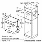 Horno compacto - Bosch HBG774KB1, Serie 8, Multifunción, Pirolítico, 71 l, 54.9 cm, Negro - Imagen 8