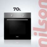 Horno convencional - NILSON NH4700EX, Libre instalación, 70 l, 59,5 cm, Inox - Imagen 2