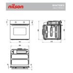 Horno convencional - NILSON NH4700EX, Libre instalación, 70 l, 59,5 cm, Inox - Imagen 7