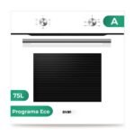Horno convencional - SVAN SH4700EB, Libre instalación, 75 l, 59,5 cm, Blanco