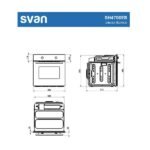 Horno convencional - SVAN SH4700EB, Libre instalación, 75 l, 59,5 cm, Blanco - Imagen 7